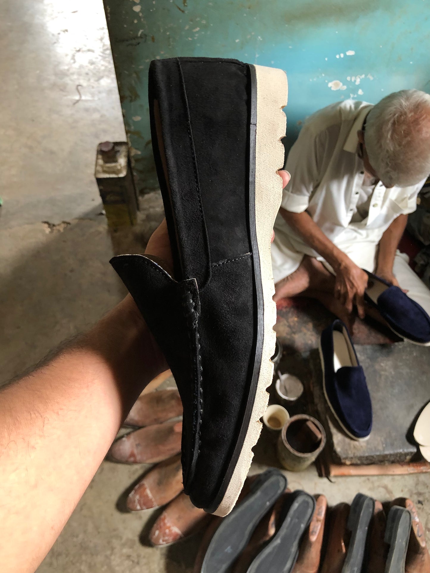 Black Suede Leather shoe