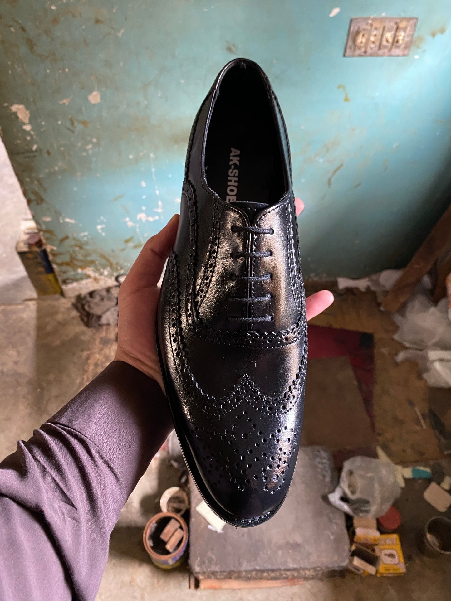 Black Brogue Shoe