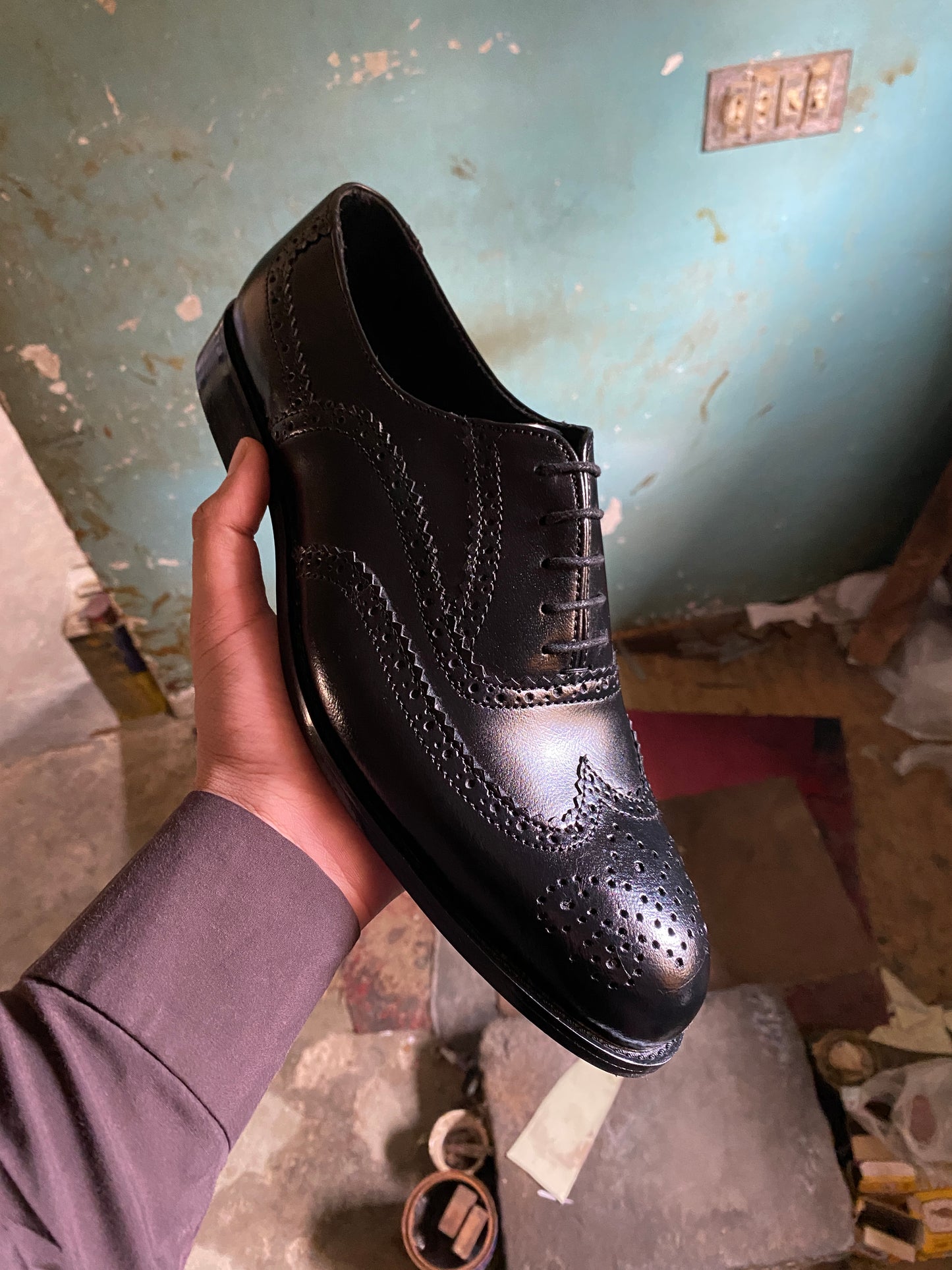 Black Brogue Shoe
