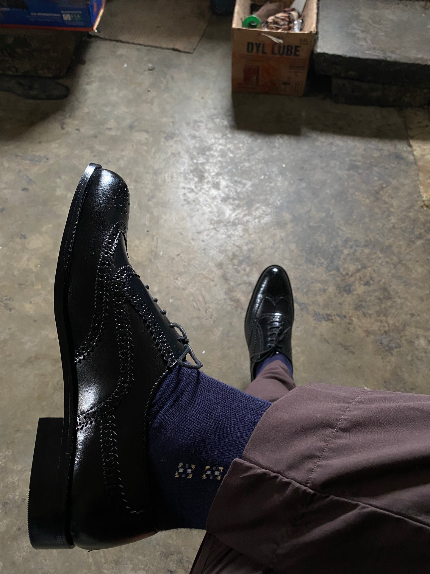 Black Brogue Shoe