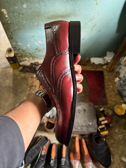 Burgundy Brogue Shoe