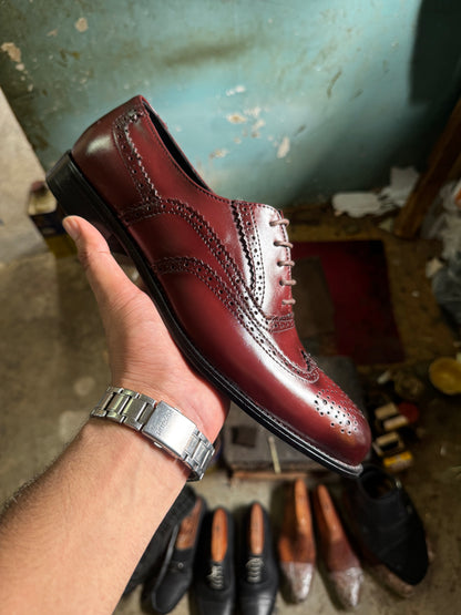 Burgundy Brogue Shoe