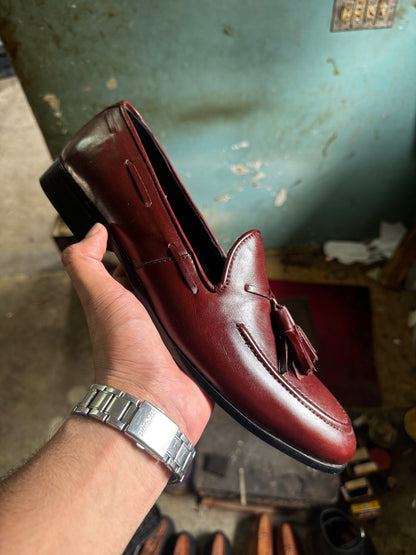 Burgundy Tassel Loafer