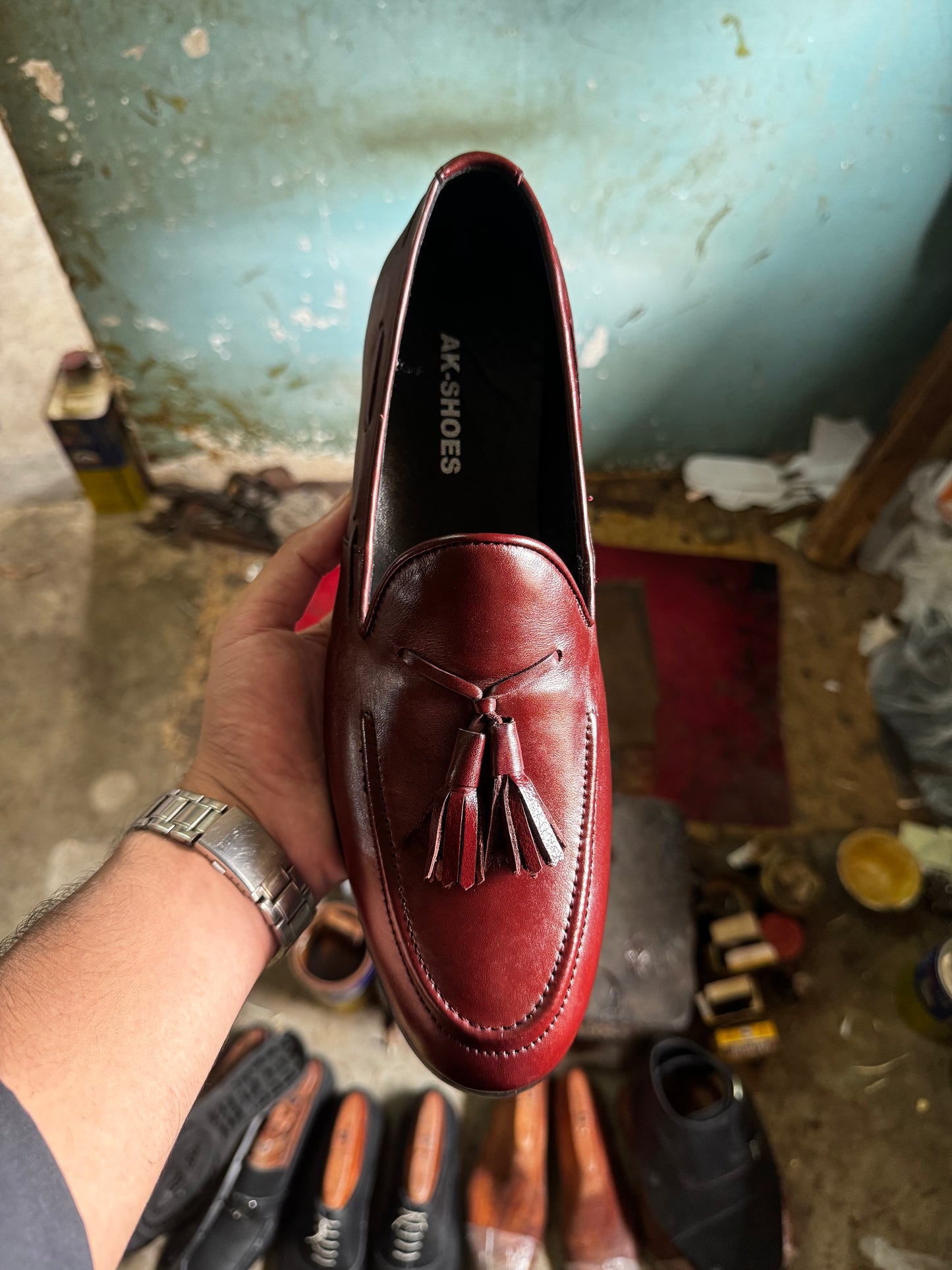 Burgundy Tassel Loafer