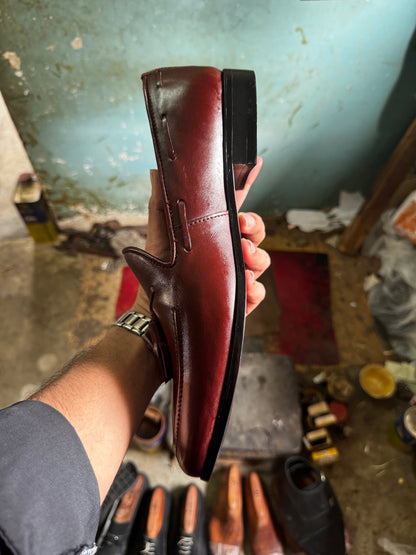 Burgundy Tassel Loafer