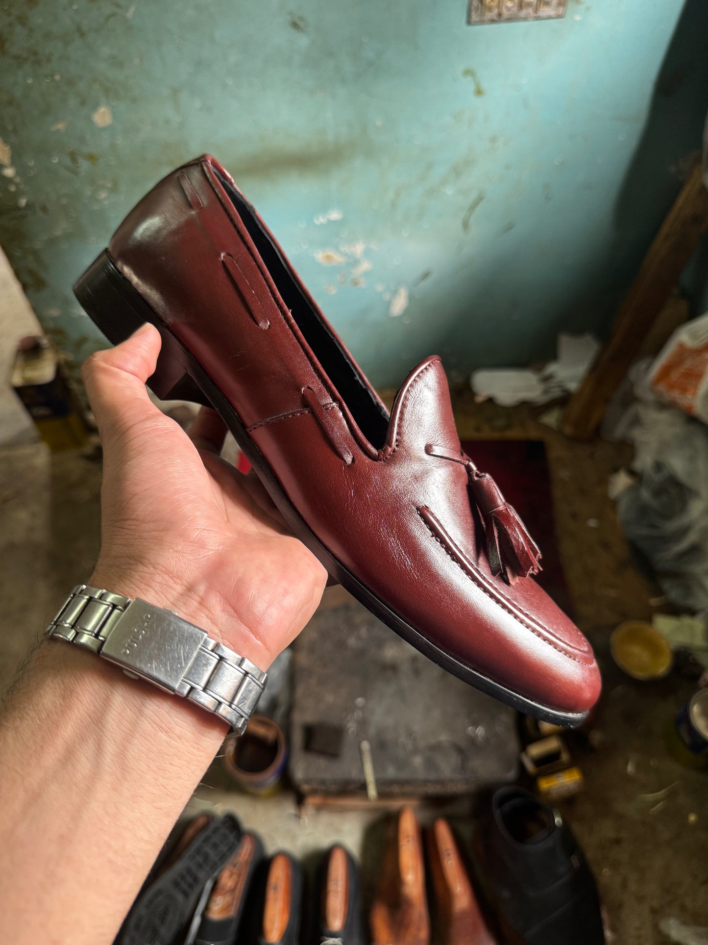 Burgundy Tassel Loafer