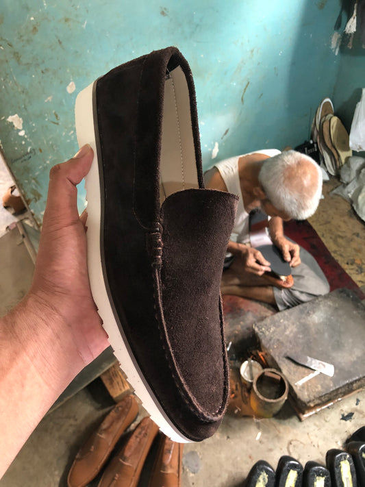 Brown Suede Leather shoe