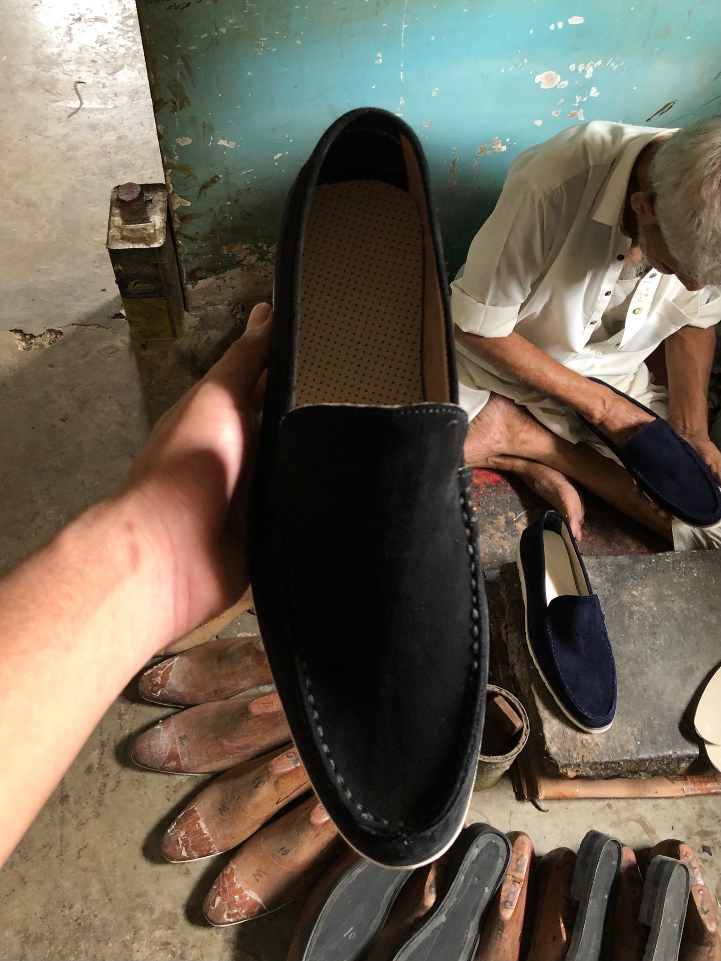 Black Suede Leather shoe