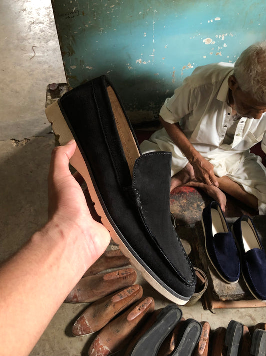 Black Suede Leather shoe