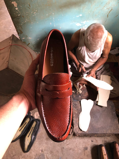 Reddish Brown Penny Loafer