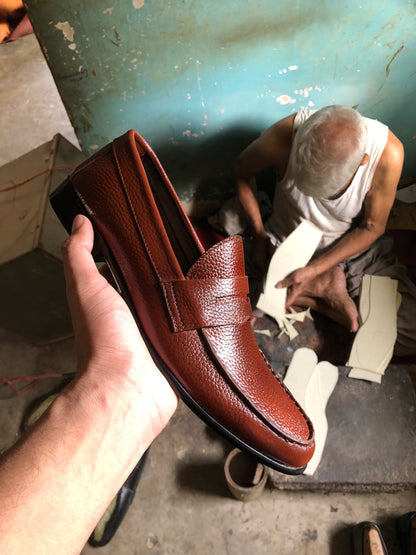 Reddish Brown Penny Loafer