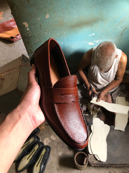 Reddish Brown Penny Loafer