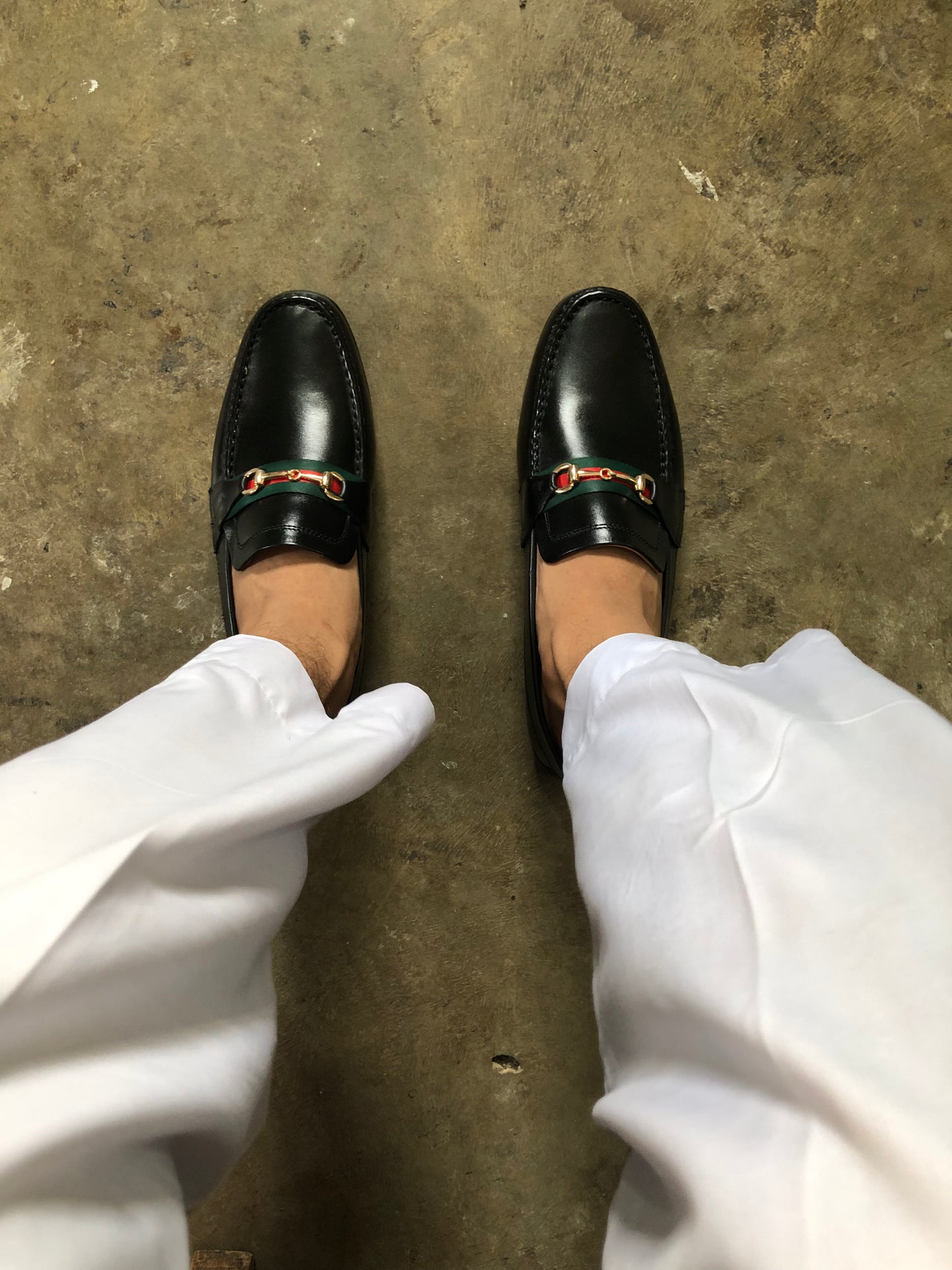 Black Horsebit Moccasin