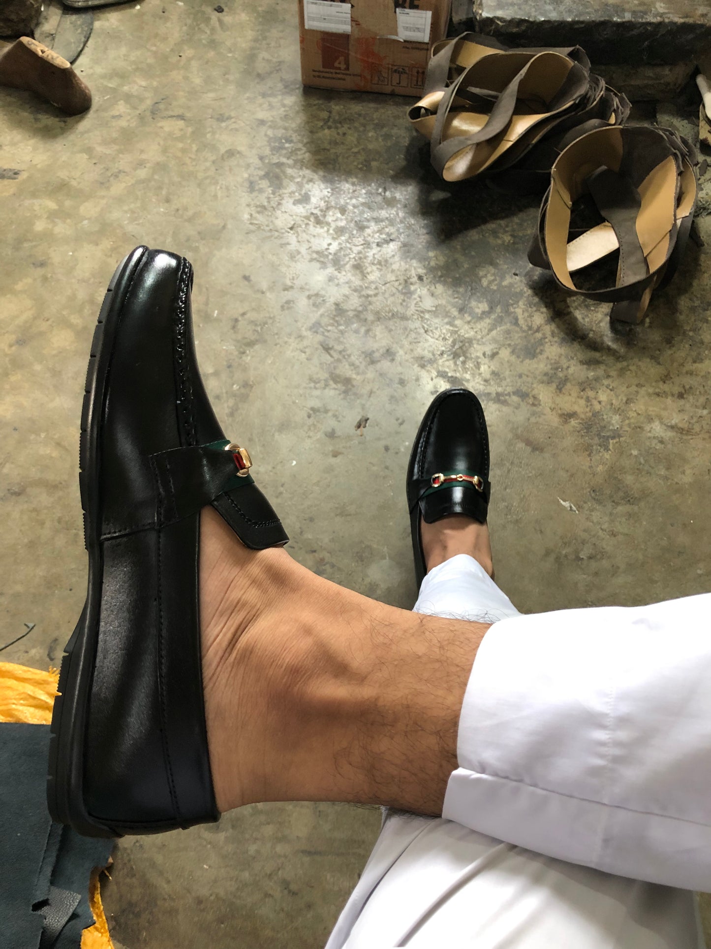 Black Horsebit Moccasin