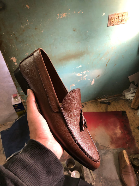 Brown Tassel Loafer Shoe