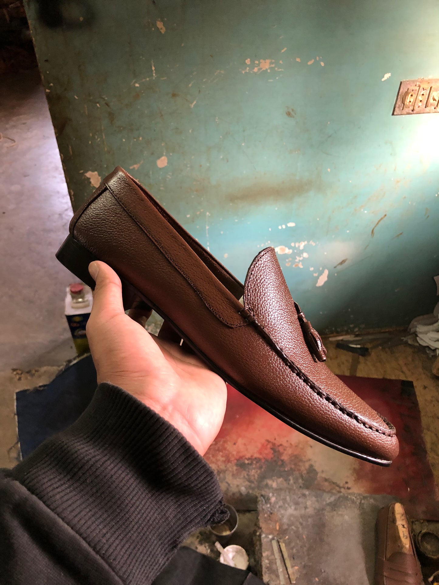 Brown Tassel Loafer Shoe