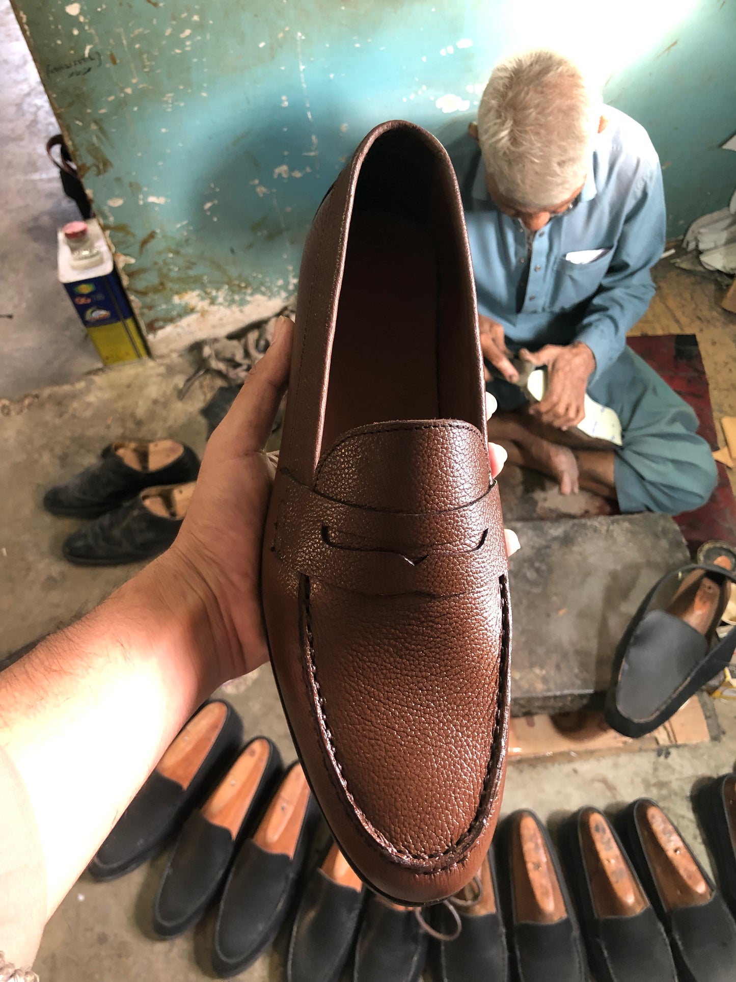 Brown Penny Loafer Shoe