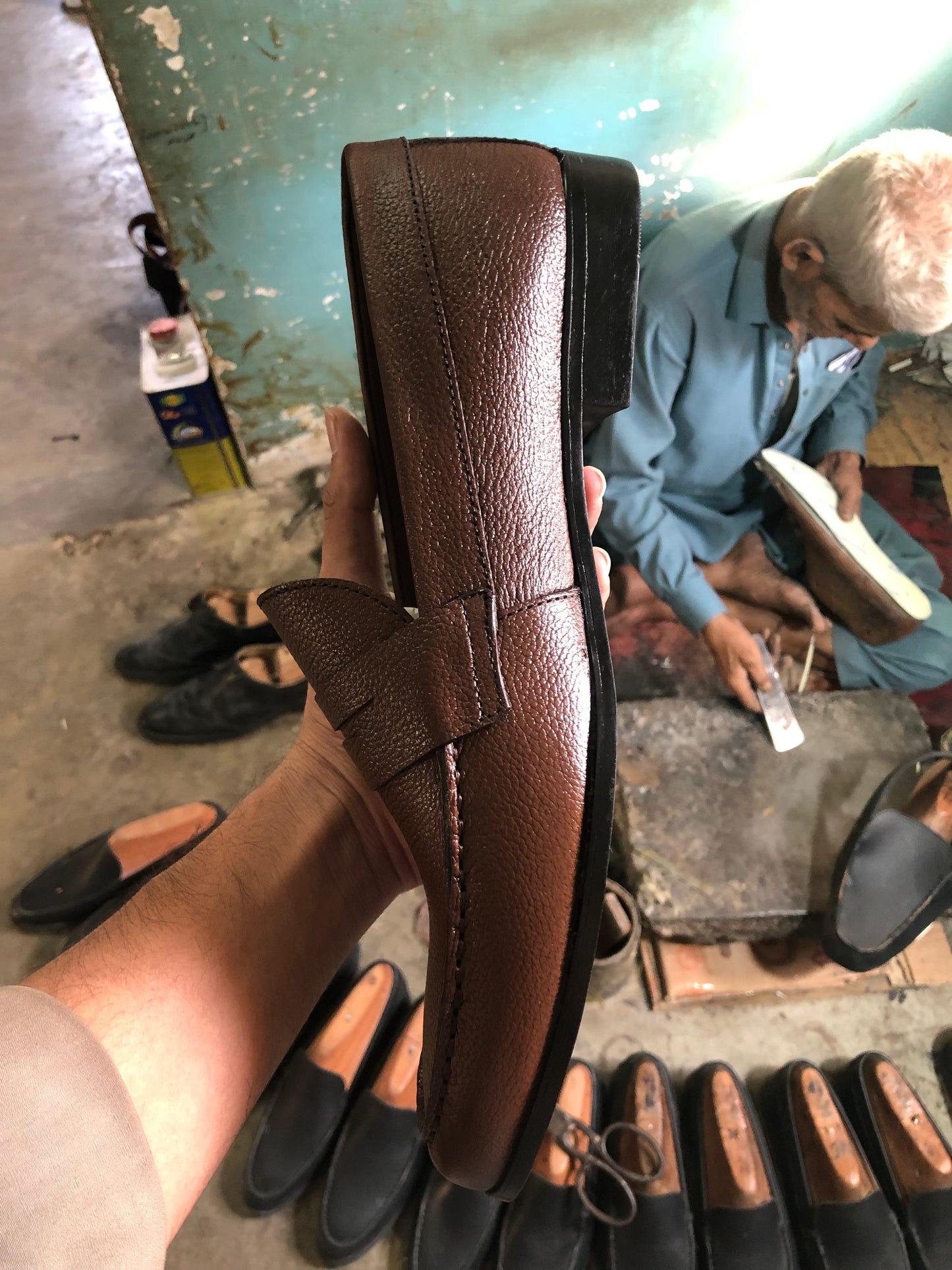 Brown Penny Loafer Shoe