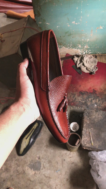 Reddish Brown Tassel Loafer