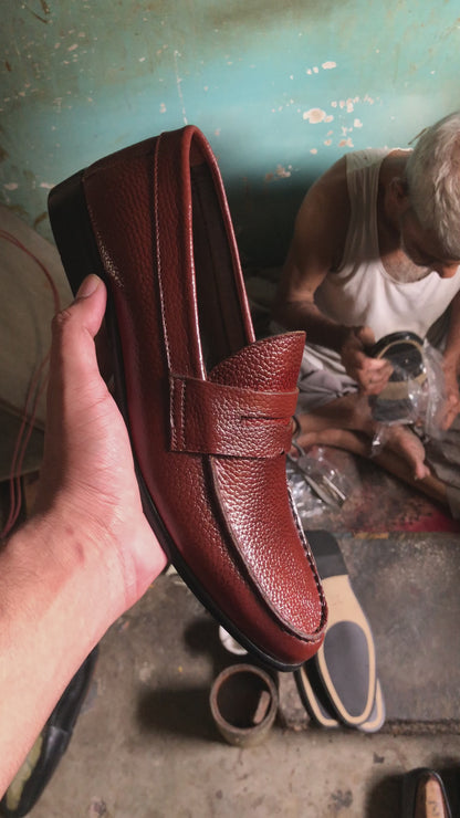 Reddish Brown Penny Loafer