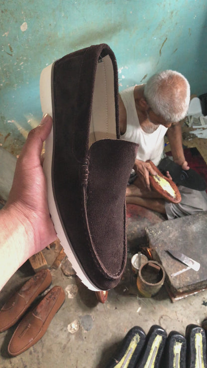 Brown Suede Leather shoe