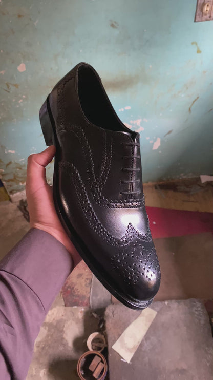 Black Brogue Shoe
